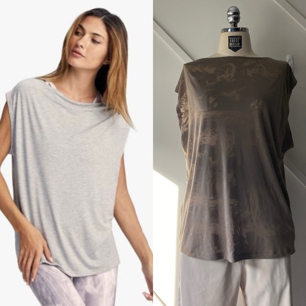 Varley Emmett Open Back Bamboo Tee NWT S | Soft Luxe Athleisure Minimalist Yoga